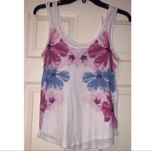 Floral White American Eagle Tank